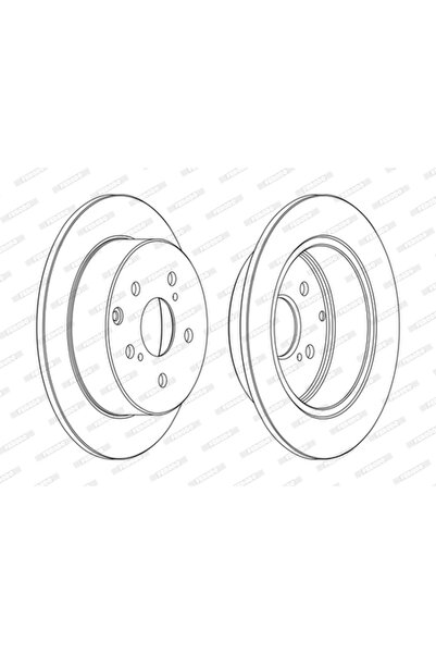 FERODO Brake Disc Toyota Avensis