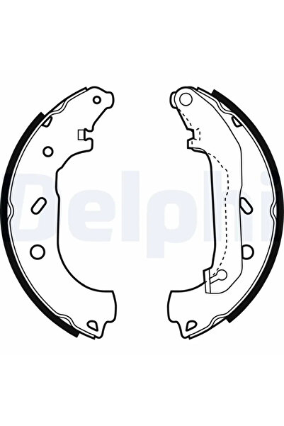 DELPHİ Комплект спирачни накладки за Ford Tourneo Connect/Transit Connect