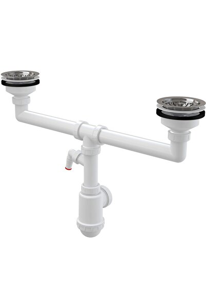 Other Sifon pentru chiuvetă cu două cuve, cu racord DN115 pentru sita din oțe...