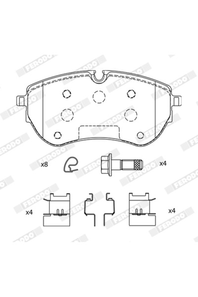 FERODO Set Placute Frana Frana Disc Vw Amarok