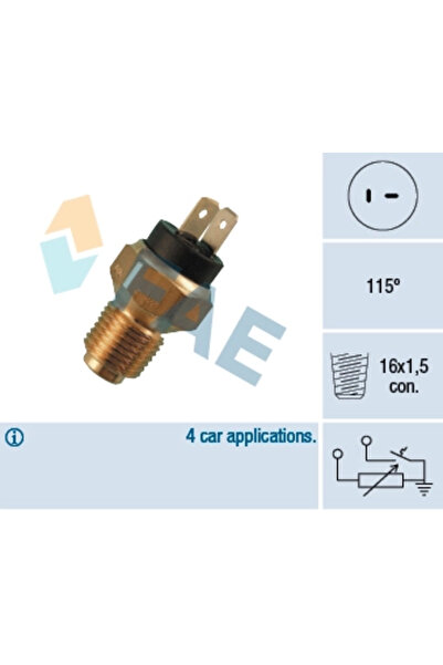 FAE Sensor, Coolant Temperature Fiat Croma (154_) 1992-1996 Diesel