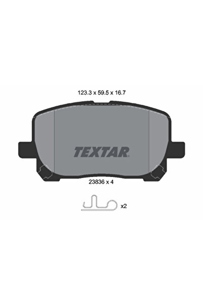 TEXTAR Set Placute Frana Frana Disc Great Wall Tengyi V80 Pontiac Vibe