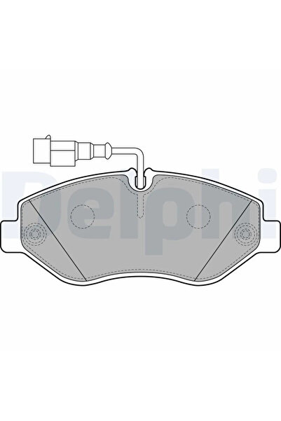 DELPHİ Комплект спирачни накладки за дискови спирачки Nissan Cabstar Renault ...