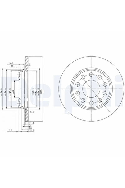 DELPHİ Brake Disc Audi A4 B5/A4 B6