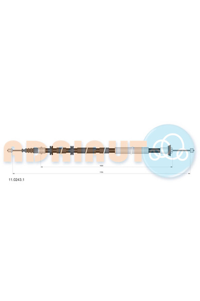 Adriauto Cablu Frana De Parcare Spate Stanga Fiat Bravo 2/Stilo