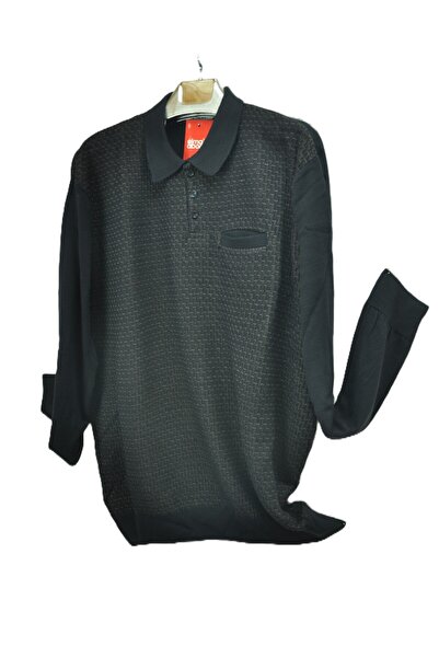 elma abone Men's Three Button Super Oversized Long Sleeve Combed Cotton