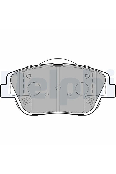 DELPHİ Комплект накладки дискови спирачки Hyundai Elantra 5 Sedan/Grandeur/So...