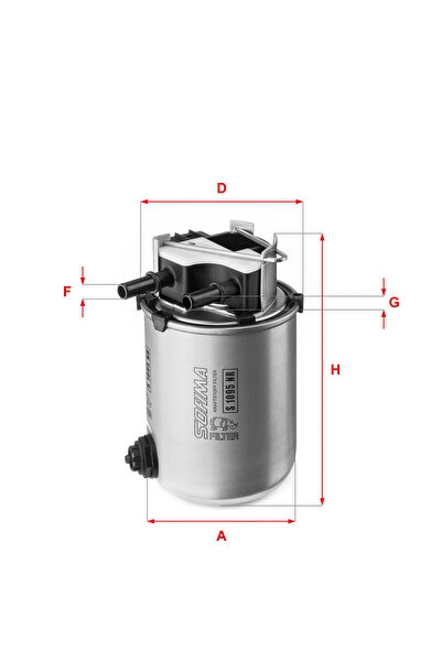 SOFIMA Filtru Combustibil Nissan 10-Trail 3/Qashqai 2 Renault Kadjar/Koleos 2