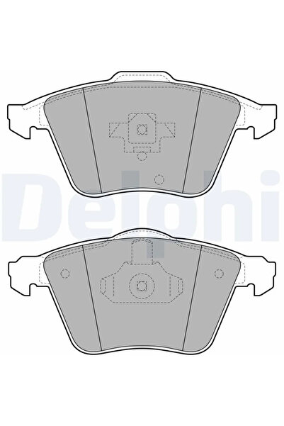 DELPHİ Комплект спирачни накладки за дискови спирачки Cadillac BLS Saab 9-3