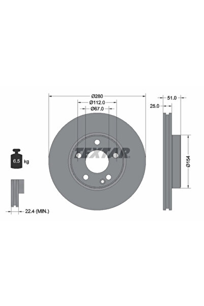 Krieger Дискови спирачки Mercedes-Benz A-класа/B-класа Sports Tourer/Cla Cupe