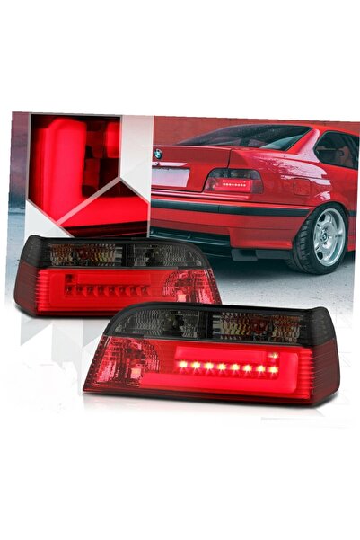 X POWER TUNİNG BMW E36 1992-1998 COUPE 2.KAPI KIRMIZI FÜME LEDLİ ARKA STOP LA...