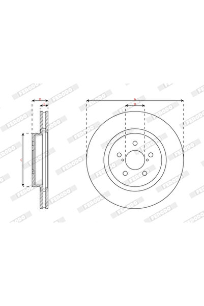 FERODO Brake Disc Subaru Impreza/Xv