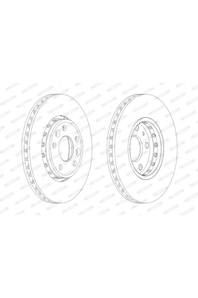 FERODO Спирачен диск Renault Fluence/Laguna 3/Laguna Coupe