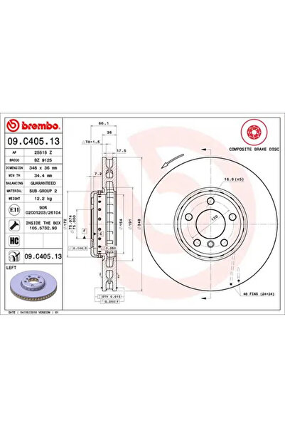 Brembo Disc Frana Bmw 5/6/7