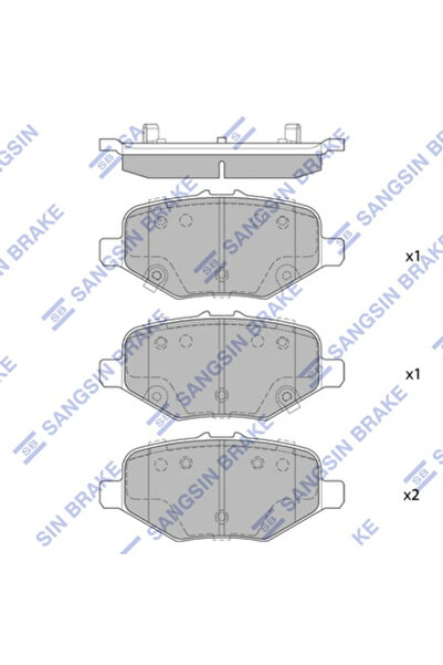Hİ-Q Set Placute Frana Frana Disc Ford Usa Edge/Explorer