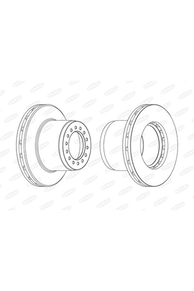 BERAL Дискова спирачка Mercedes-Benz Atego 3