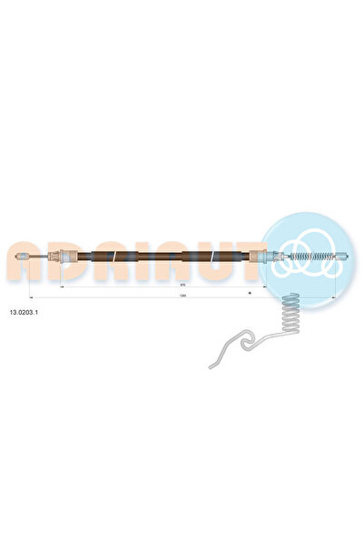 Adriauto Rear Right Parking Brake Cable Ford Transit Tourneo Bus/Transit Bus/...