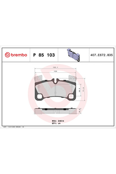 Brembo Set Placute Frana Frana Disc Audi Q7 Porsche Cayenne