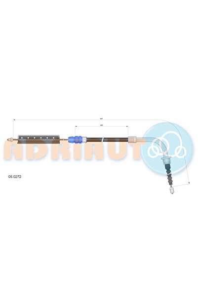 Adriauto Cablu Frana De Parcare Spate Stanga Mini Mini
