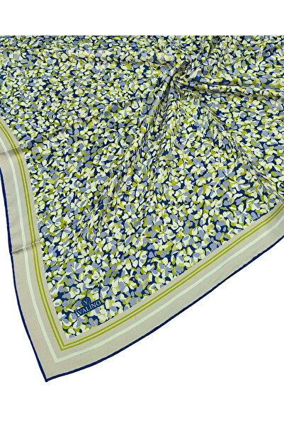 mim eşarp وشاح شيفون منقوش بالزهور من فالينو – 90×90 سم