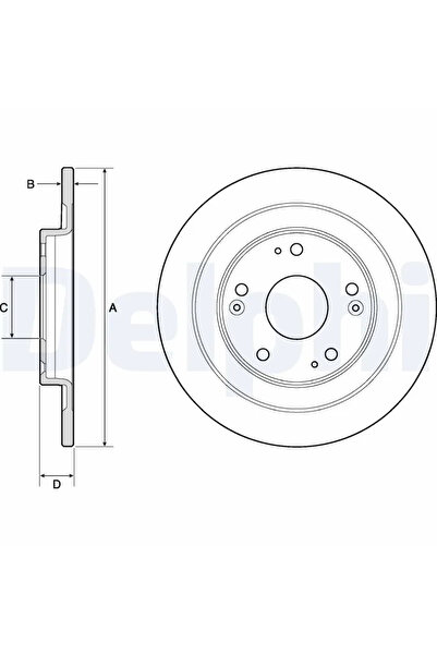 DELPHİ Disc Frana Honda Civic 9