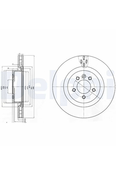 DELPHİ Дискови спирачки Land Rover Discovery 4/Range Rover Sport 1