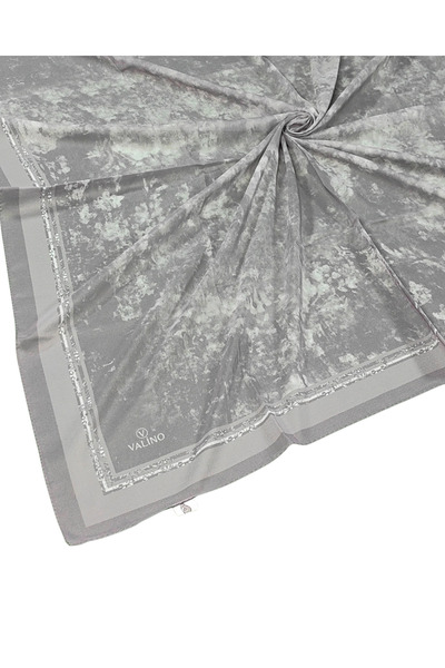 mim eşarp Eșarfă din șifon cu model Valino Cloud – 90x90 cm