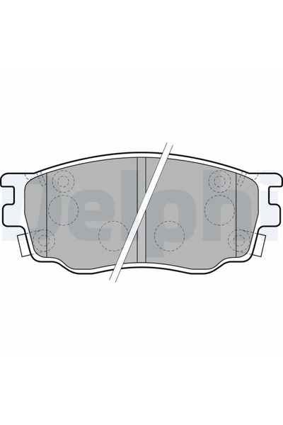DELPHİ Комплект спирачни накладки за дискови спирачки Besturn (Faw) B50 Landw...