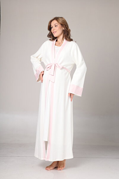 Lohussa طقم ثوب نوم نسائي طويل بأكمام طويلة للشتاء بتصميم خاص للحوامل