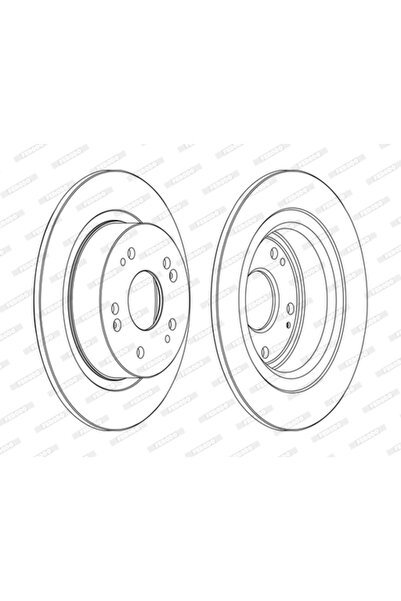 FERODO Brake Disc Acura Tsx Honda Accord 8/Accord 9 Sedan/Civic 8 Sedan