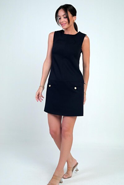 By Saygı Women's Fıloto Detailed Short Dress