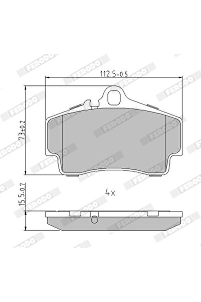 FERODO Brake Pad Set Disc Brake Porsche 911/Boxster/Cayman
