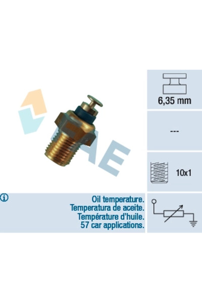 FAE Senzor,temperatura Ulei Audi 100 C3 Limuzina (443, 444) 1983-1991 Diesel
