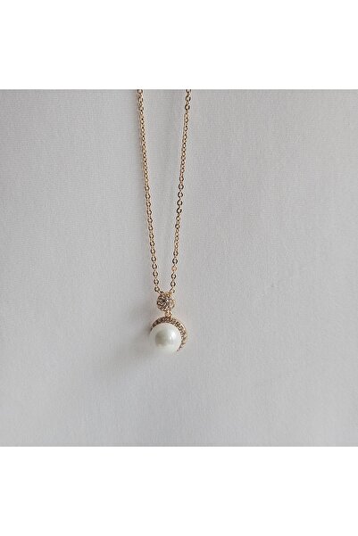 WOMANS SİGNATURE GOLD İNCİ KOLYE 316L