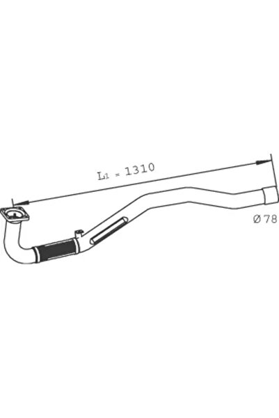 Dinex Racord Evacuare Fata Iveco Eurocargo 1-3