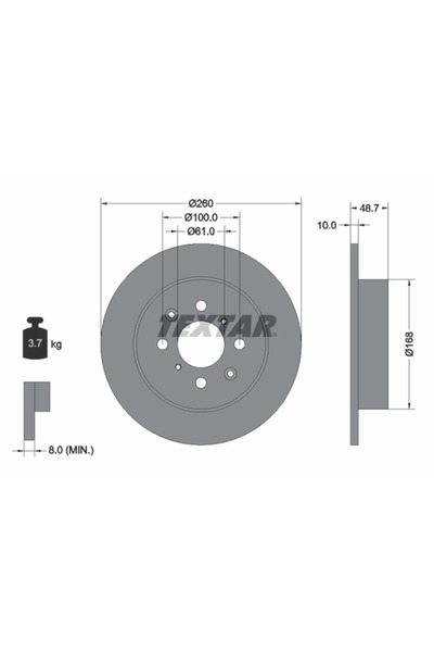 TEXTAR Disc Frana Mg Express Caseta//Mg Zr/Mg Zs