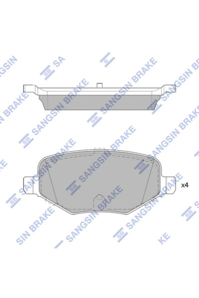 Hİ-Q Set Placute Frana Frana Disc Ford Usa Explorer/Taurus Lincoln Mks/Mkt/Mkx