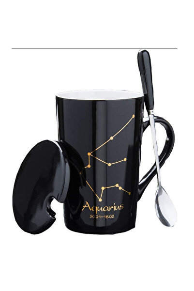 OEM Set cadou cana ceramica, culoare Negru, Varsator