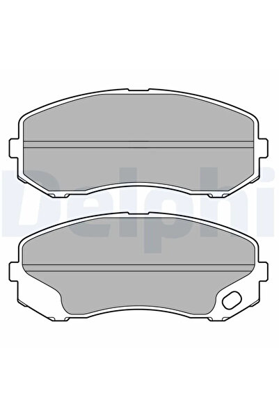 DELPHİ Комплект спирачни накладки за дискови спирачки Mitsubishi Canter 7