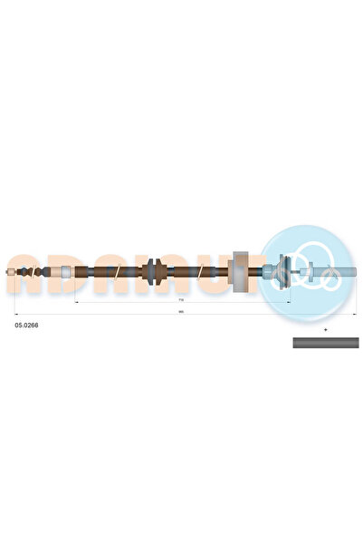 Adriauto Cablu Frana De Parcare Spate Stanga Bmw X5/X6