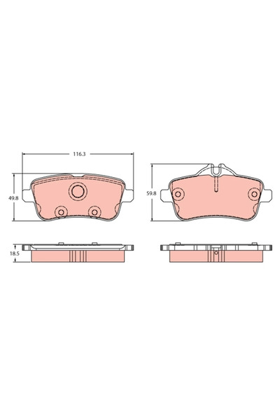 TRW Set Placute Frana Frana Disc Mercedes-Benz Gl-Class/Gle/Gls