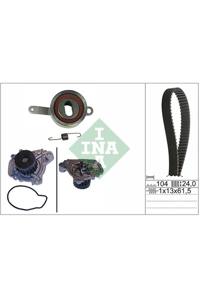 FAG Set Pompa Apa + Curea Dintata Honda Accord 6/Civic 6/Crx 3 Rover 400 2