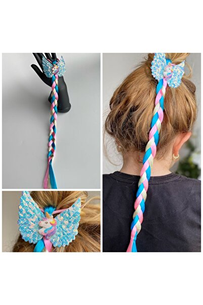 QUEEN AKSESUAR Aripă de înger cu paiete, unicorn, iluminator, roz neon, albas...