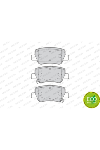 FERODO Brake Pad Set Disc Brake Toyota Avensis