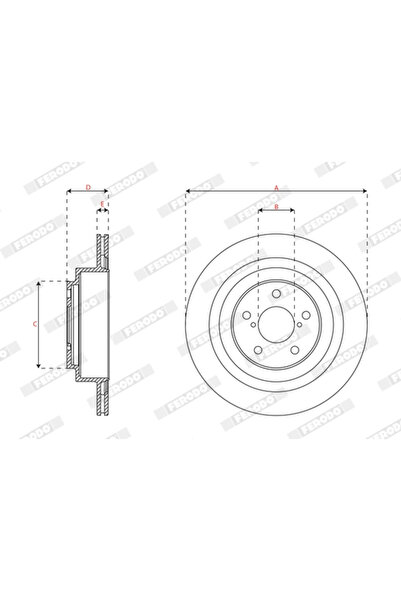 FERODO Disc Frana Subaru Impreza/Legacy 4