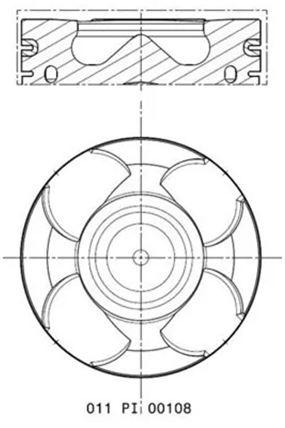MAHLE Piston Alfa Romeo 159/Brera/Giulietta Fiat Bravo 2/Freemont