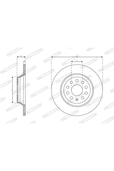 FERODO Brake Disc Vw Tiguan Allspace