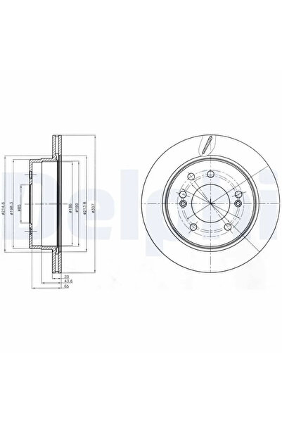 DELPHİ Disc Frana Ssangyong Kyron/Rexton / Rexton 2/Rexton W / Rexton