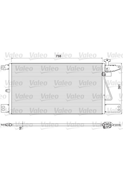 VALEO Condensator Climatizare Scania G 1/P 1/R 1