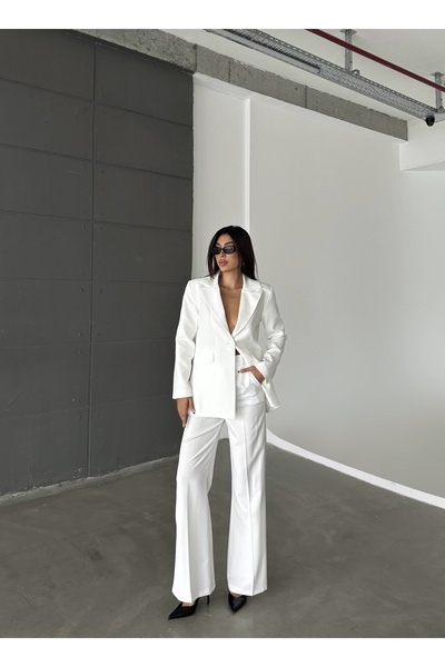 CLB COLLECTION Women's Blazer Jacket Pants Double Set